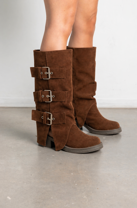 Botas Zara chocolate