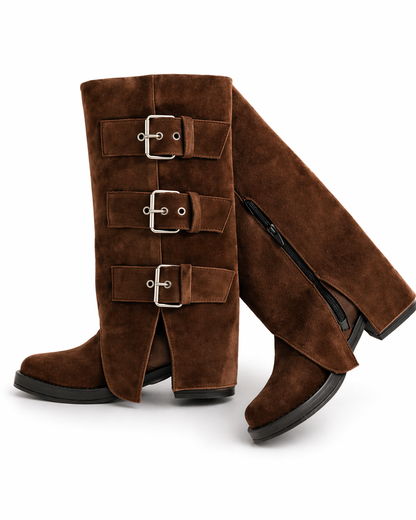 Botas Zara chocolate
