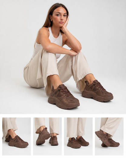 Zapatillas Zaira chocolate