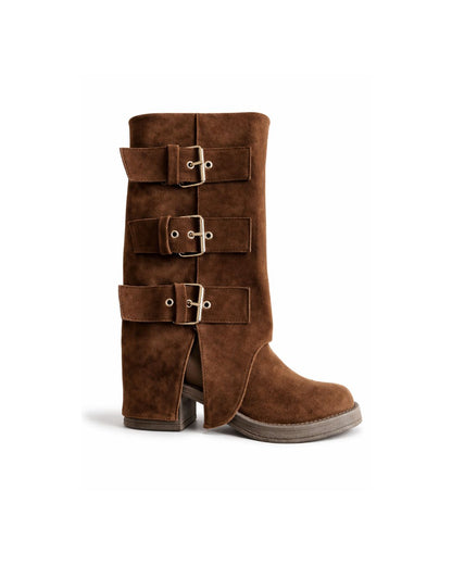 Botas Zara chocolate