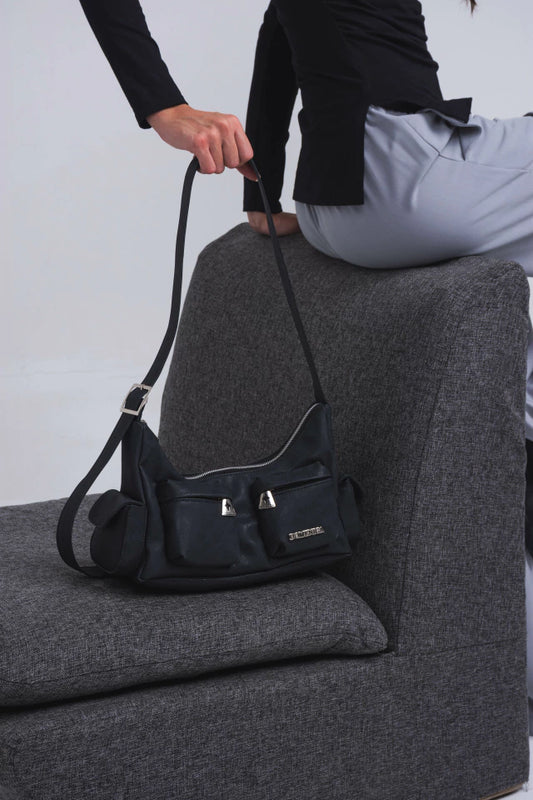 Cartera cargo Zara Negro