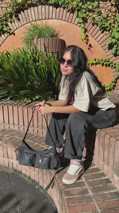 Cartera cargo Cloe Negro